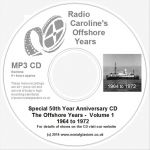50 Years of Radio Caroline vol 1 mp3 CD